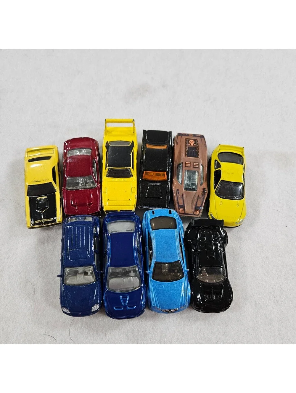 Lot of 10 Hot Wheels Matchbox Die Cast Sports Cars Porsche Corvette BMW